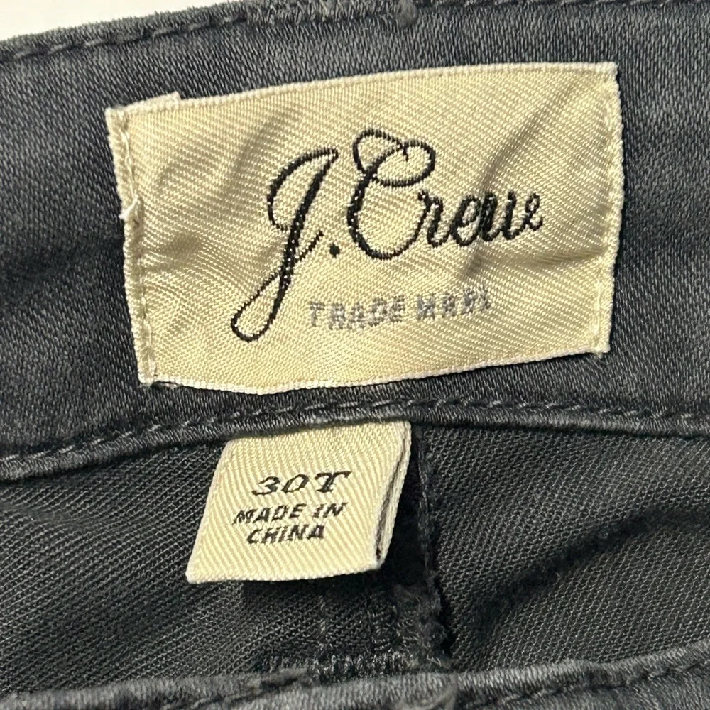 J.Crew women’s size 30 T gray stretch cargo skinny leg pants, front/back pockets